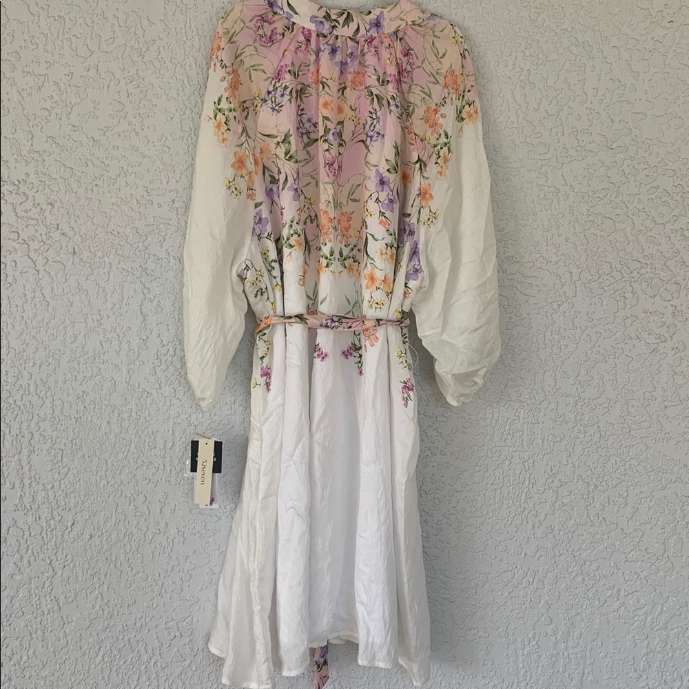 52Seven elegant Floral White and Purple Women's Dress size 20W - Picture 11 of 16